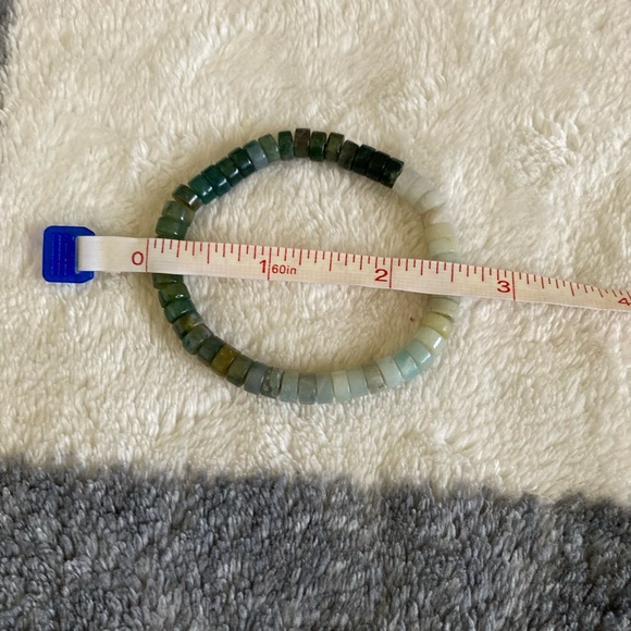 Handmade Jasper and Amazonite Heishi Bracelet - Picture 10 of 11